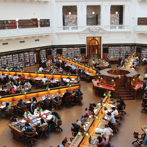 Photo d'une bibliothèque dans une université chinoise