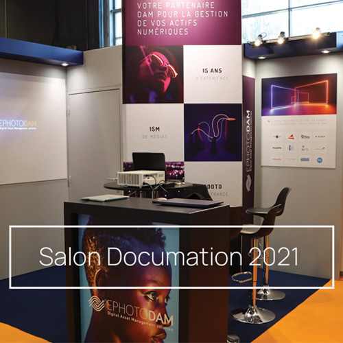 Photo du stand d'Ephoto Dam au Salon Documation 2021