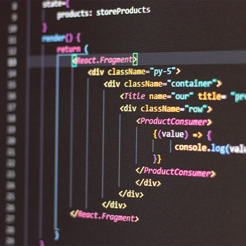 Eduteur de code source sur un écran d'ordinateur