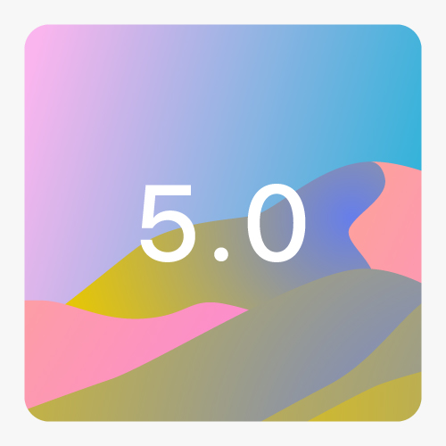 Photo de montagnes colorées qui représente la version 5.0 d'Ephoto Dam