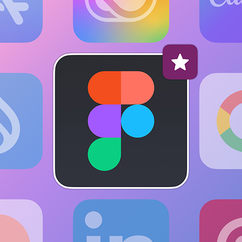 Plusieurs icônes de plugins présentés et le logo Figma est sélectionné pour le mettre en avant