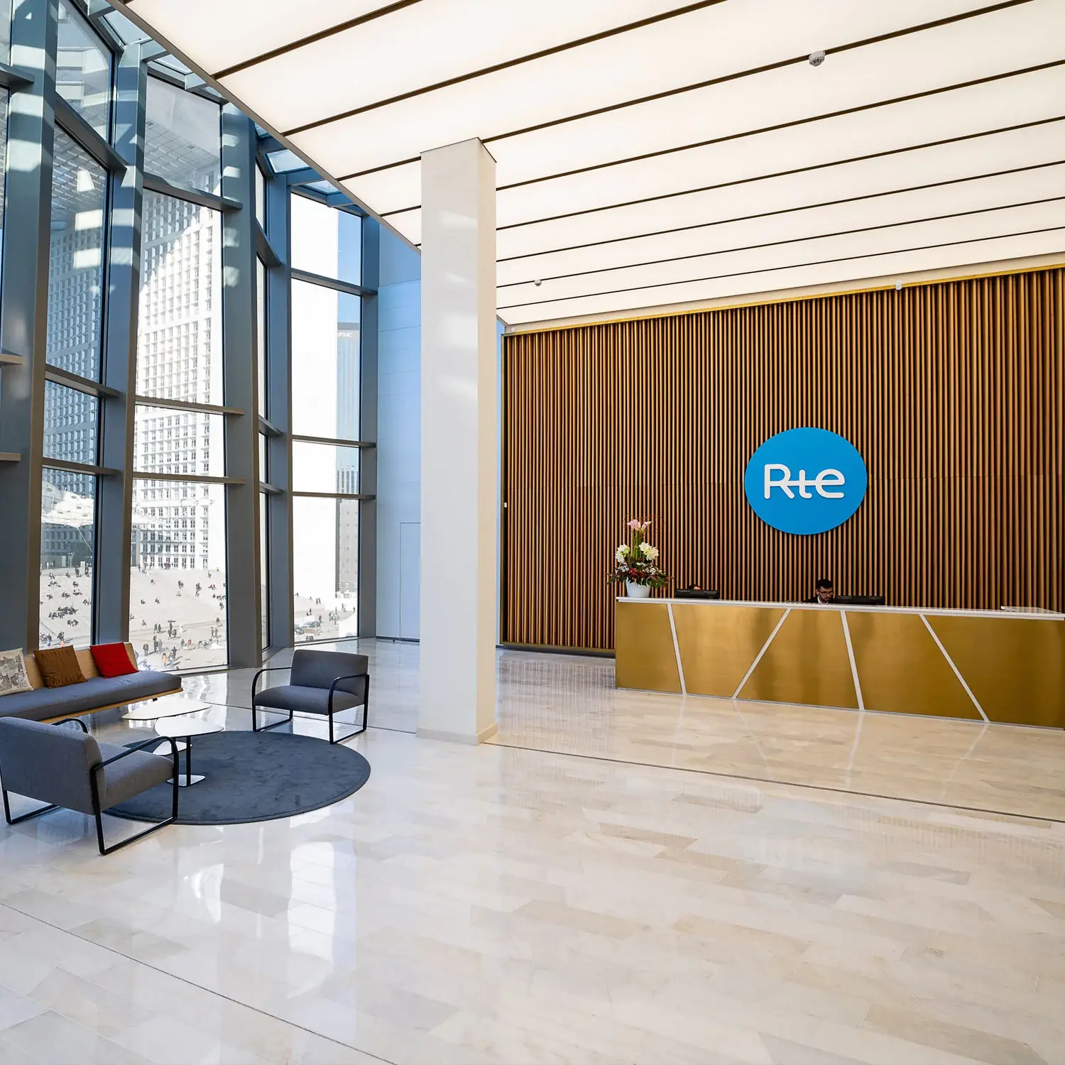 Locaux de l'entreprise RTE à la Défense, Paris.