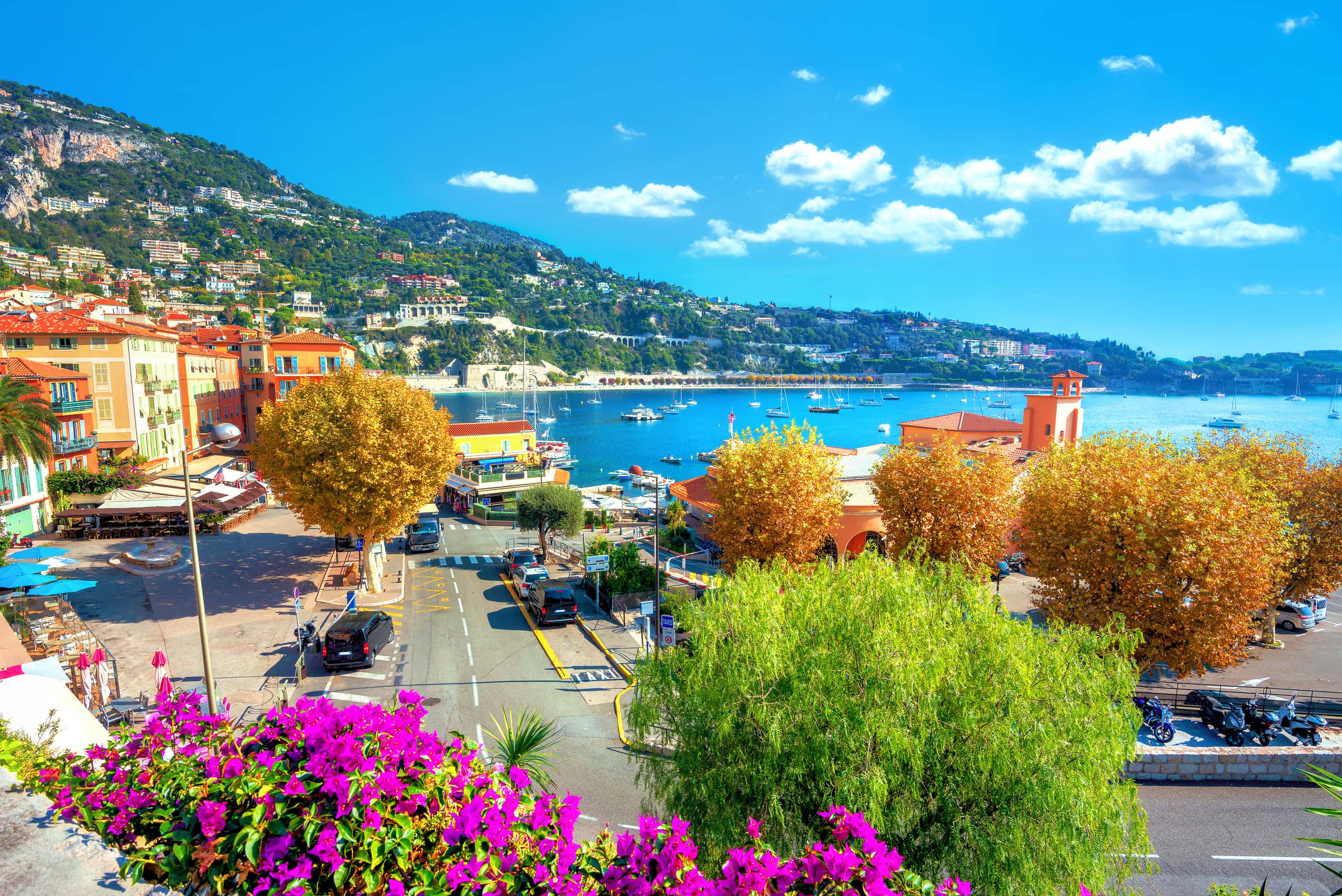 Village de Saint Tropez, dans le sud de la France.